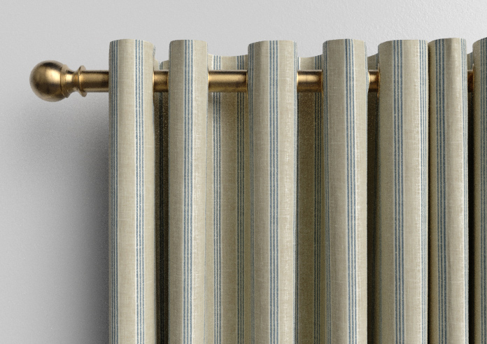 Emily Bond George Stripe, Indigo - Made to Measure Curtains - Image 12